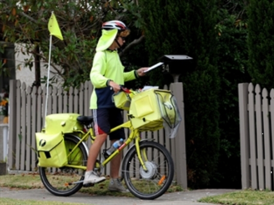 postie on bike