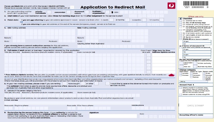 mail redirection applications