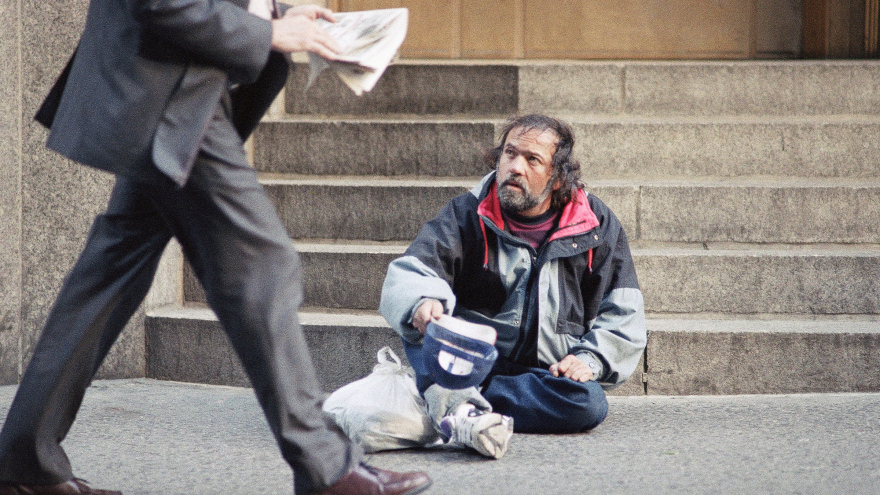 begging