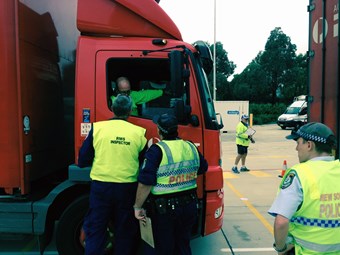 police raid trucks