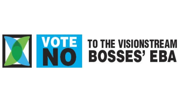 Visionstream VOTE NO LOGO